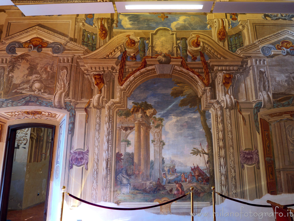 Lissone (Milan, Italy) - Wall in the Hall of the Battles in Villa Baldironi Reati